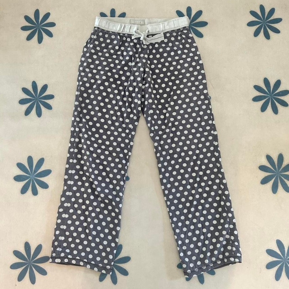 Y2K aerie low rise flare polkadot pajama pants